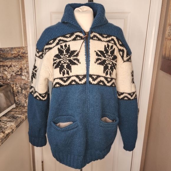 Lost Horizons Scandinavian wool zip up jacket size large extra large - Picture 4 of 16